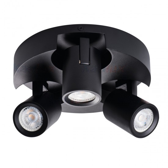Спот LAURIN EL-30 B 3хGU10 max 3х35W IP20 черен