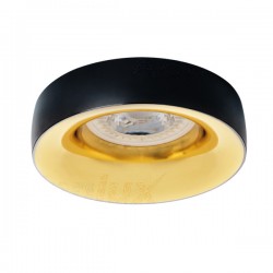 Луна ELNIS L B/G стационарна 1xGU5.3 или GU10 max 35W IP20 черно + златно