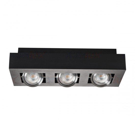 Луна за външен монтаж STOBI DLP 350-B 3хGU10 max 3x25W IP20 черна Kanlux