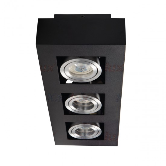 Луна за външен монтаж STOBI DLP 350-B 3хGU10 max 3x25W IP20 черна Kanlux