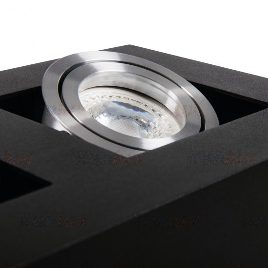 Луна за външен монтаж STOBI DLP 350-B 3хGU10 max 3x25W IP20 черна Kanlux