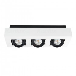 Луна за външен монтаж STOBI DLP 350-W 3хGU10 max 3x25W IP20 бяла Kanlux