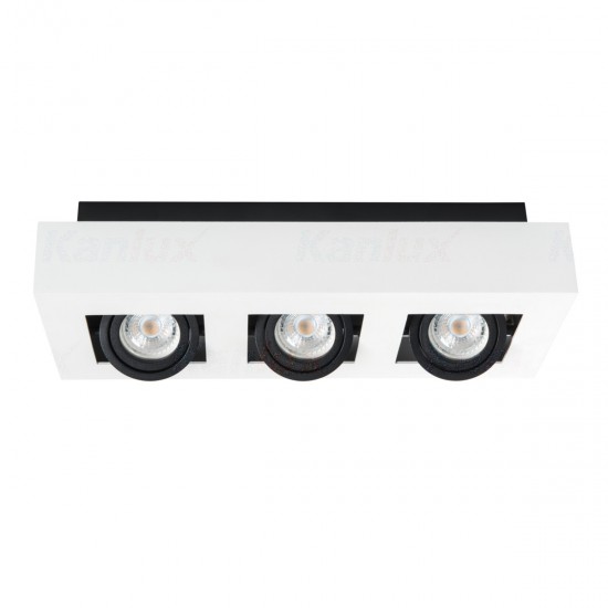 Луна за външен монтаж STOBI DLP 350-W 3хGU10 max 3x25W IP20 бяла Kanlux