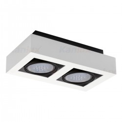 Луна за външен монтаж STOBI ES 250-W 2хGU10 max 2х25W IP20 бяла Kanlux