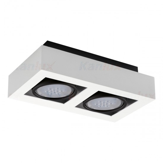 Луна за външен монтаж STOBI ES 250-W 2хGU10 max 2х25W IP20 бяла Kanlux