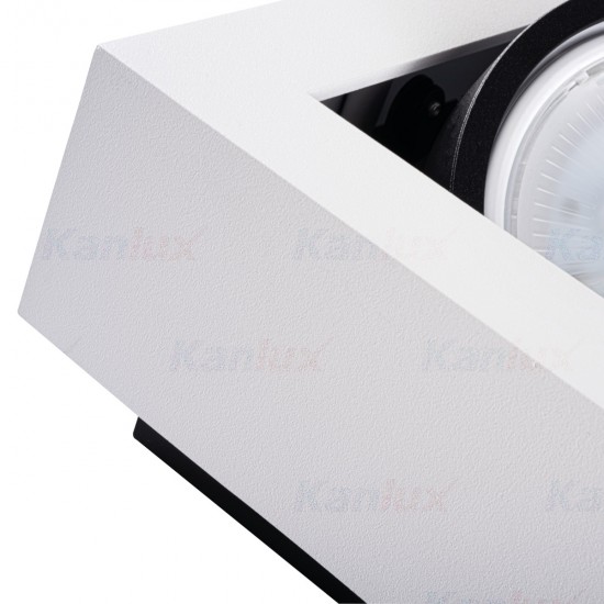 Луна за външен монтаж STOBI ES 50-W 1хGU10 max 25W IP20 бяла Kanlux