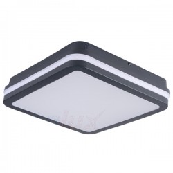 LED плафон със микровълнов сензор влагозащитен BENO NW-L-SE GR 360° 24W 4000K 1920Lm IP54 графит Kanlux