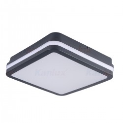 LED плафон влагозащитен BENO NW-L-GR 18W 4000K 1550Lm IP54 графит Kanlux