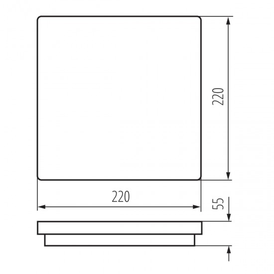 LED плафон влагозащитен BENO NW-L-W 18W 4000K 1550Lm IP54 бял Kanlux