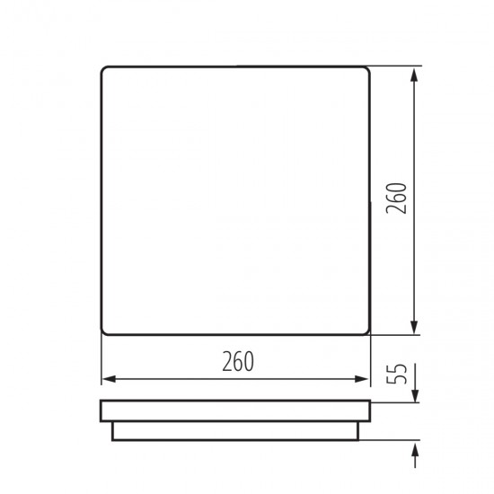 LED плафон влагозащитен BENO NW-L-W 24W 4000K 2060Lm IP54 бял Kanlux