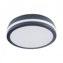 LED плафон влагозащитен BENO NW-O-GR 18W 4000K 1400Lm IP54 графит Kanlux