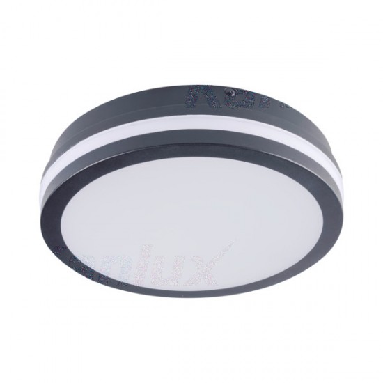 LED плафон влагозащитен BENO NW-O-GR 18W 4000K 1550Lm IP54 графит Kanlux