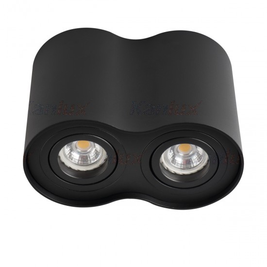 Луна за външен монтаж BORD DLP-250-B 2хGU10 max 2х25W IP20 черен мат Kanlux
