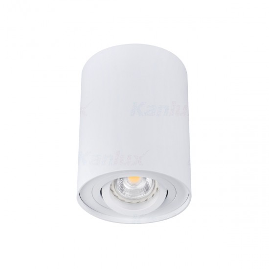 Луна за външен монтаж BORD DLP-50-W 1хGU10 max 25W IP20 мат бяло Kanlux