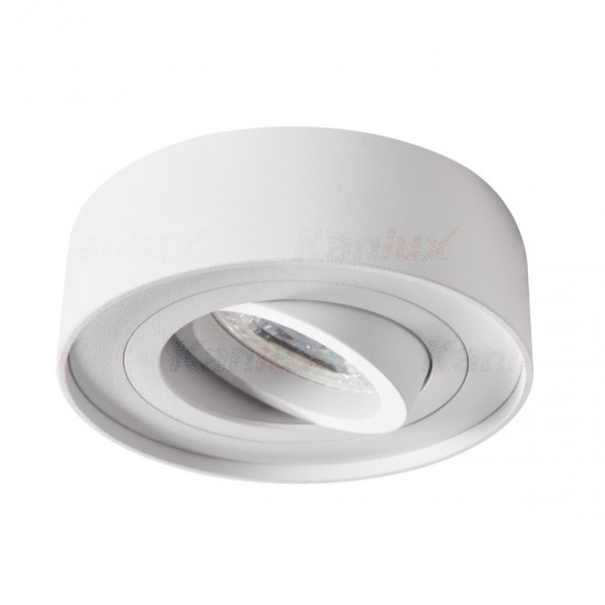 Луна за външен монтаж MINI BORD DLP-50-W GU10 или GU5.3 max 35W IP20 бял мат Kanlux