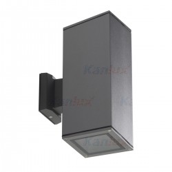 Фасадно тяло LART EL-260-GR IP54 2хЕ27 max 2х60W антрацит Kanlux