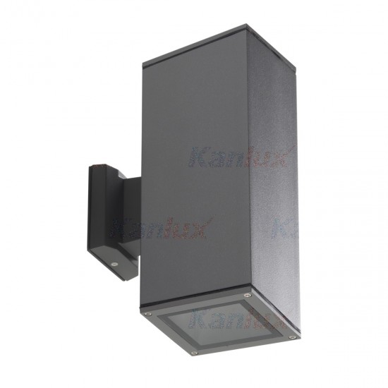 Фасадно тяло LART EL-260-GR IP54 2хЕ27 max 2х60W антрацит Kanlux