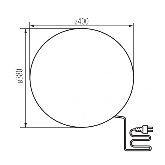 Градинско декоративно тяло STONO 40 IP65 E27 max 1x25W гранит Kanlux