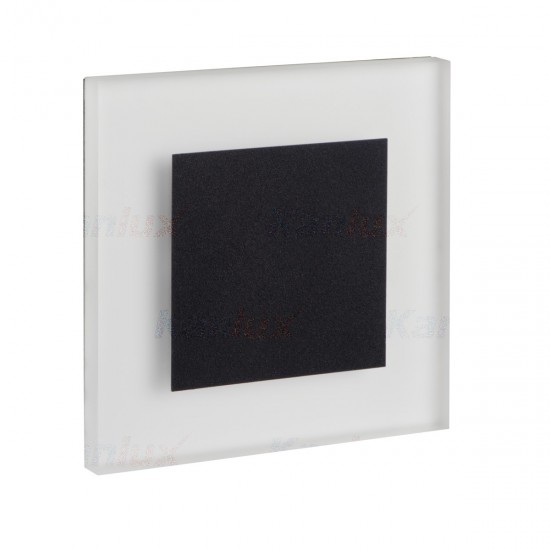 LED луна за вграждане в стена - стълбищна APUS AC B-NW 1.3W 4000K 14Lm IP20 черно + бяло 220V