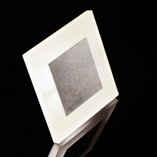 LED луна за вграждане в стена - стълбищна APUS AC B-NW 1.3W 4000K 14Lm IP20 черно + бяло 220V