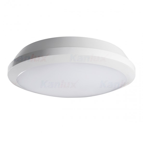 LED плафон със микровълнов сензор влагозащитен DABA PRO NW-SE-W 26W 4000K 2800Lm IP65 бял Kanlux