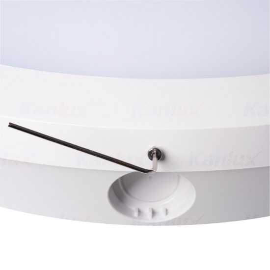 LED плафон влагозащитен DABA PRO NW-B 25W 4000K 2800Lm IP65 черен Kanlux