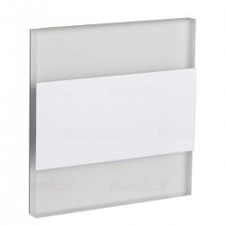 LED луна за вграждане в стена - стълбищна TERRA W-CW 0.8W 6500K 15Lm IP20 бяла 12V