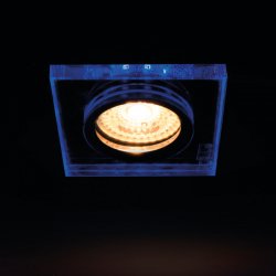 Луна SOREN стационарна 1xGU10 + LED лента 3.6W 25Lm синя светлина IP20 квадратна