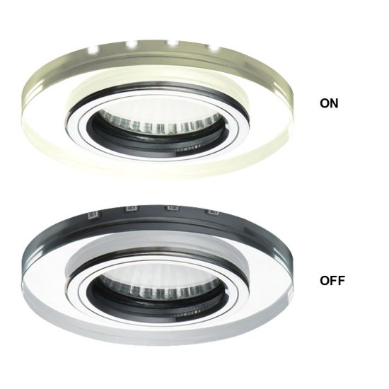 Луна SOREN стационарна 1xGU10 + LED лента 3.6W 250Lm 6500K IP20 кръгла