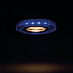 Луна SOREN стационарна 1xGU10 + LED лента 3.6W 30Lm синя светлина IP20 кръгла