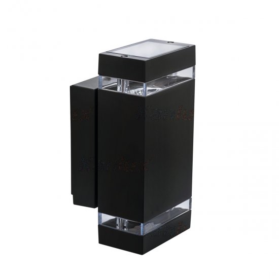 Фасадно тяло ZEW EL-235J-B IP44 2xGU10 max 2x35W черно Kanlux