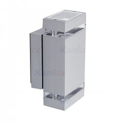 Фасадно тяло ZEW EL-235J-GR IP44 2xGU10 max 2x35W сиво Kanlux