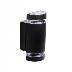 Фасадно тяло ZEW EL-235U-B IP44 2xGU10 max 2x35W черно Kanlux