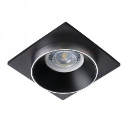 Луна SIMEN DSL SR/B/B стационарна 1xGU5.3/GU10 max 35W IP20 квадратна черно + сребристо Kanlux
