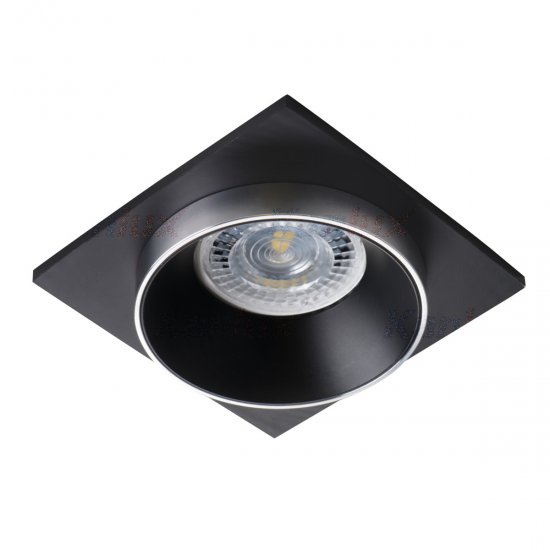 Луна SIMEN DSL SR/B/B стационарна 1xGU5.3/GU10 max 35W IP20 квадратна черно + сребристо Kanlux