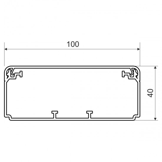 PVC кабелен канал Кopos EKD 100x40 HD IP40 2м бял