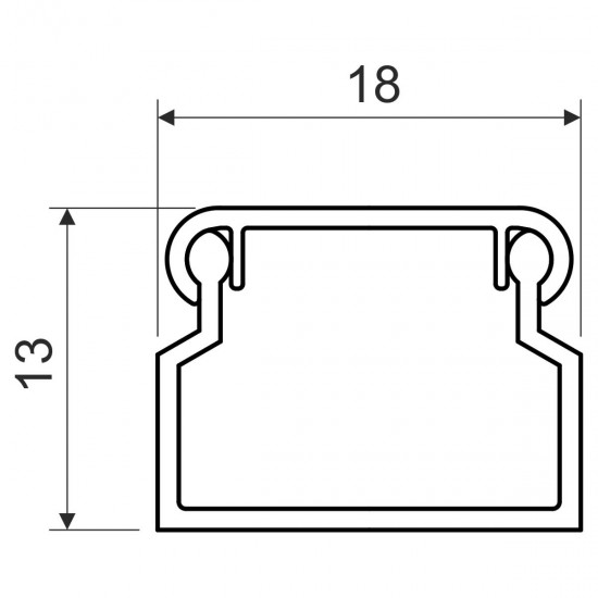 PVC кабелен канал Кopos LV 18x13 IP40 2м бял