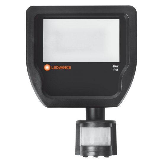 LED прожектор със сензор LEDVANCE GEN 3 20W 3000K 2200Lm IP65 черен 110Lm/W
