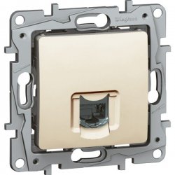 Розетка за компютър 1xCat6 серия NILOE крем