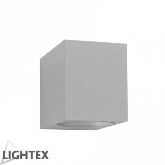 Фасаден осветител CUBO IP54 1xGU10 max LED 1x5W мат сребро