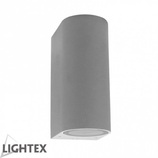 Фасаден осветител TUBO IP54 2xGU10 max LED 2x5W мат сребро