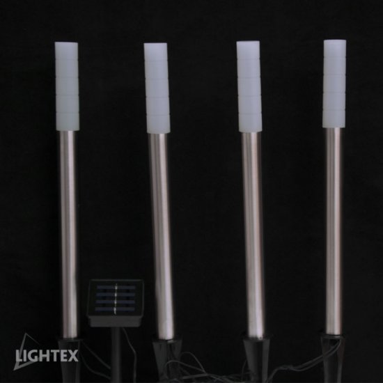 LED соларна лампа комплект 4бр. 0.2W 4000K 10Lm IP44