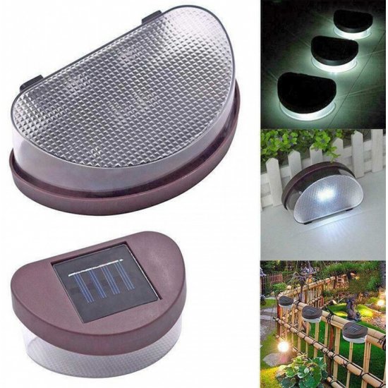 LED соларен аплик комплект 4бр. 0.14W 6500K 3Lm IP44