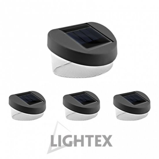 LED соларен аплик комплект 4бр. 0.14W 6500K 3Lm IP44
