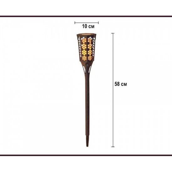LED соларен фенер 0.1W 2500K 2Lm IP44