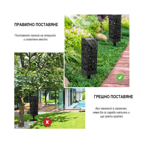 LED соларен фенер WEB 0.06W 3000K 5Lm IP44