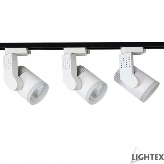 LED релсов прожектор корпус 25W 3-white 3000/4000/6500K димируем бял