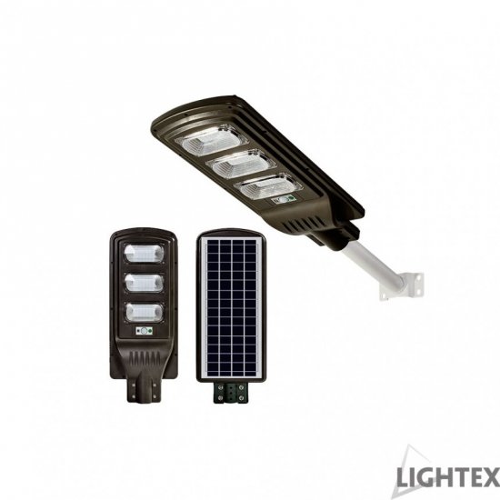 LED соларно улично тяло със сензор 90W 5000K 4500Lm IP65 + дистанционно управление
