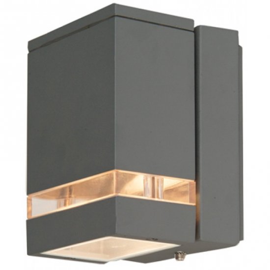 Фасаден осветител INES/DG IP44 1xGU10 max LED 1x7W графит