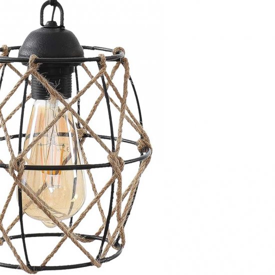 Пендел ERIKA 1xE27 max 10W LED черен